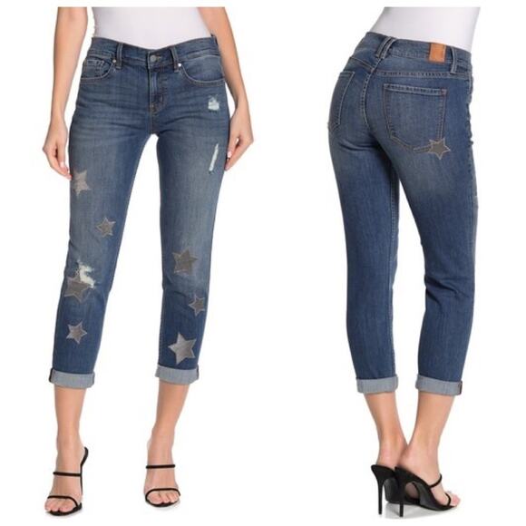 Anthropologie Level 99 Sienna Tomboy Jeans St. Joe Stars Boyfriend Cropped - Picture 3 of 11